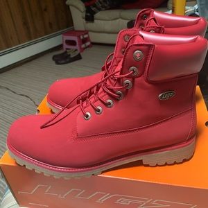 Lugz boots size 13 red